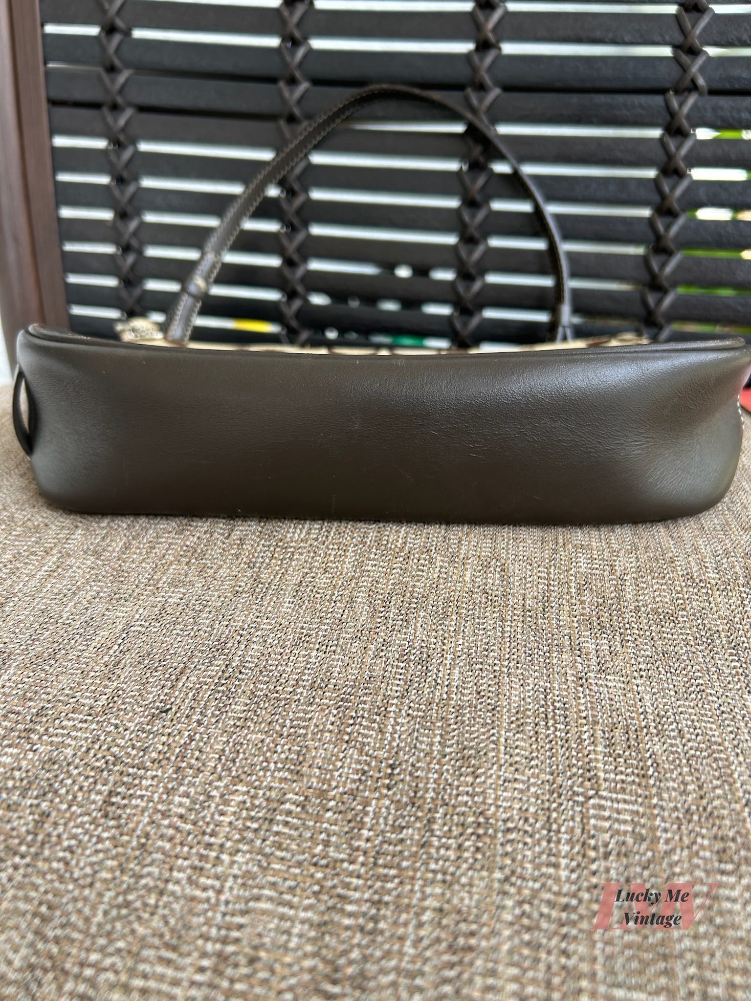 Vintage Coach brown and tan Demi Pouch