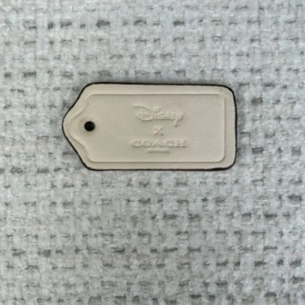 Disney X Coach Cream Leather Tag