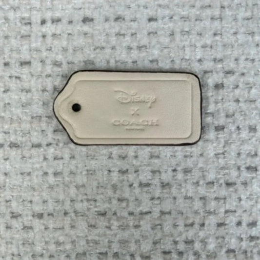 Disney X Coach Cream Leather Tag