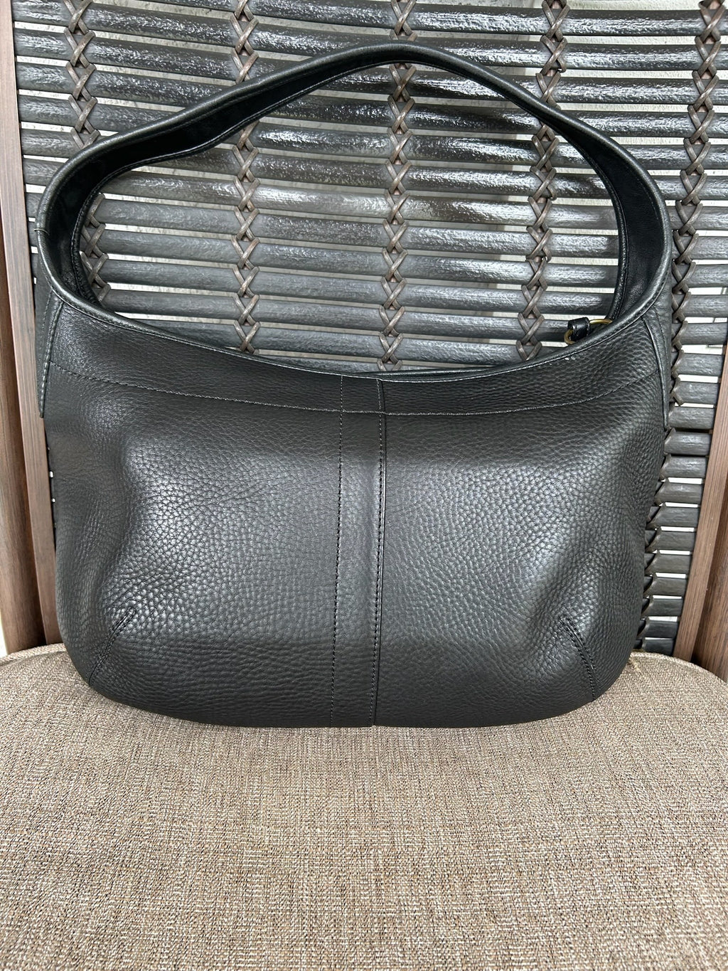 Coach Black Leather hobo bag