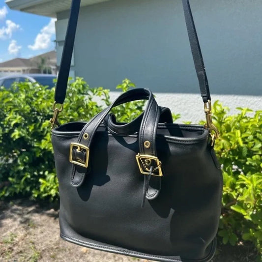 Coach Legacy satchel Handbag Black