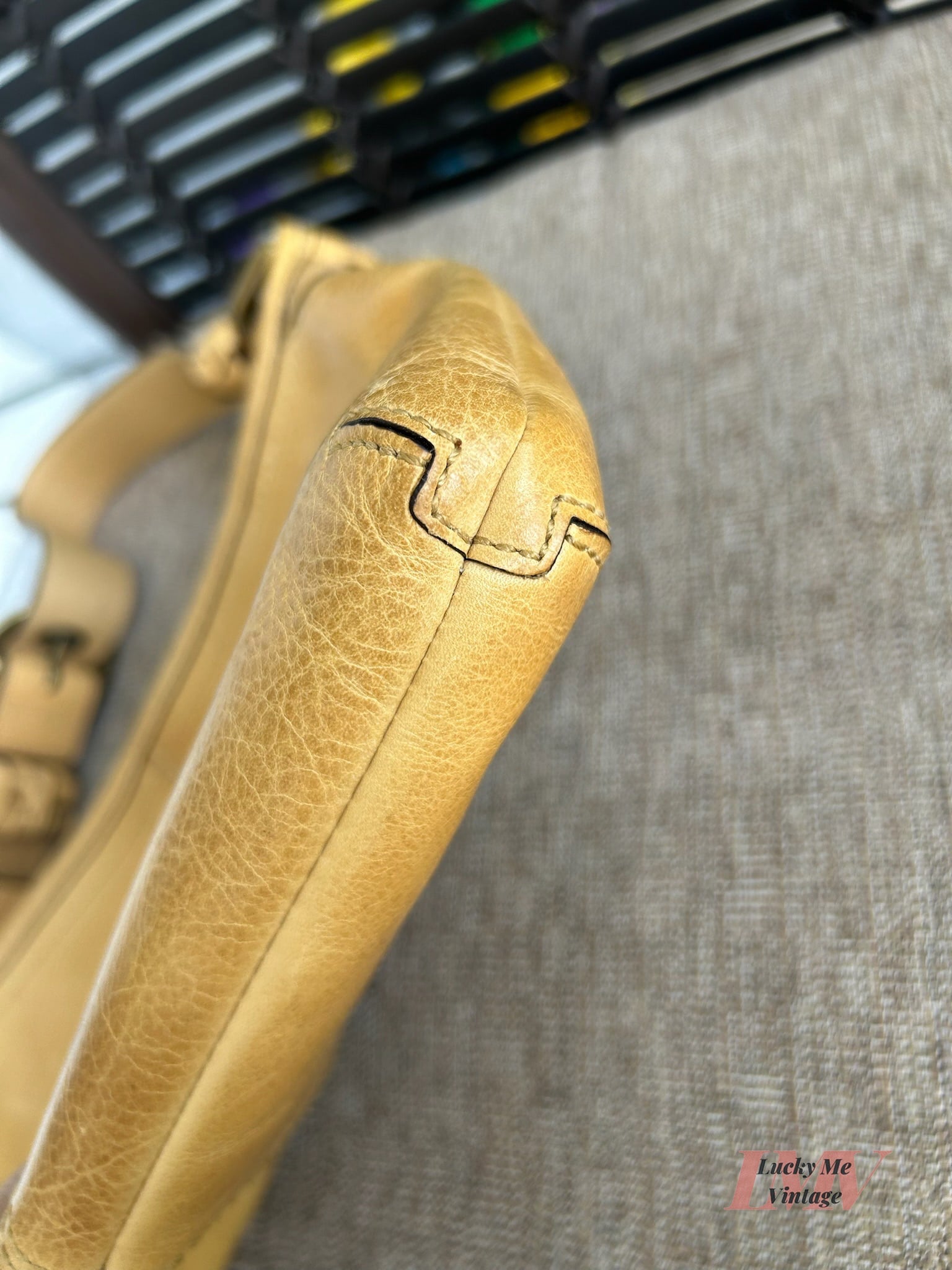 Vintage Coach tan Bleecker Shoulder bag