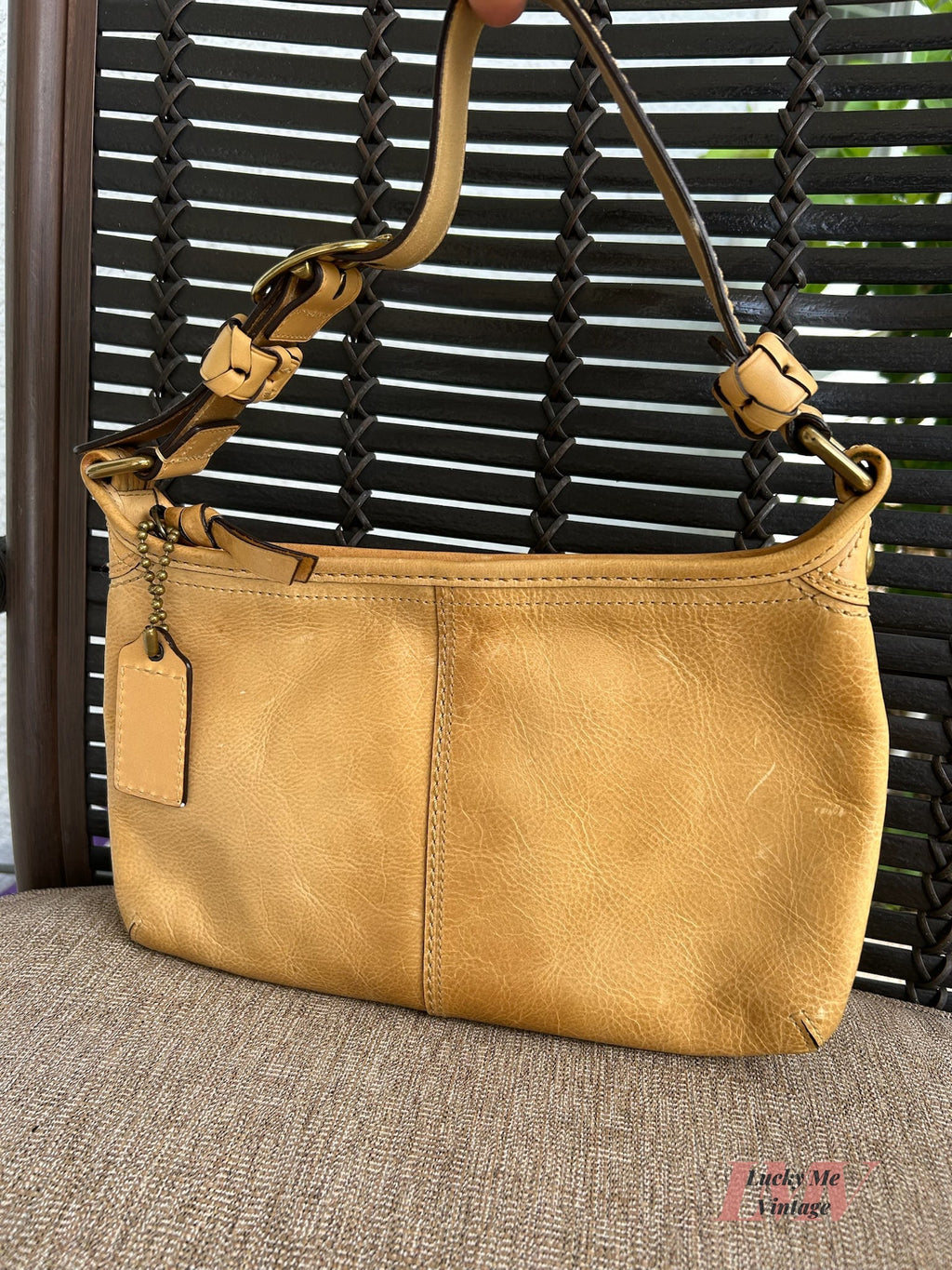Vintage Coach tan Bleecker Shoulder bag