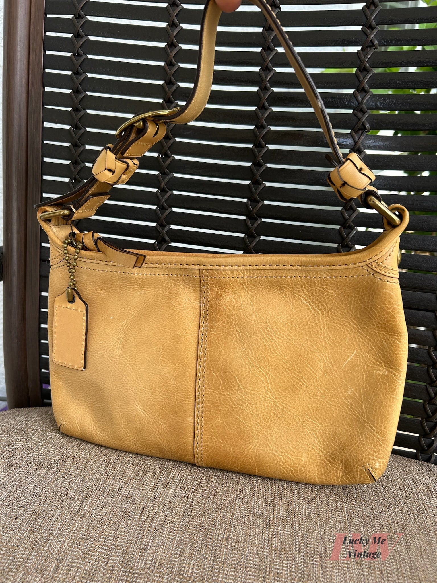 Vintage Coach tan Bleecker Shoulder bag