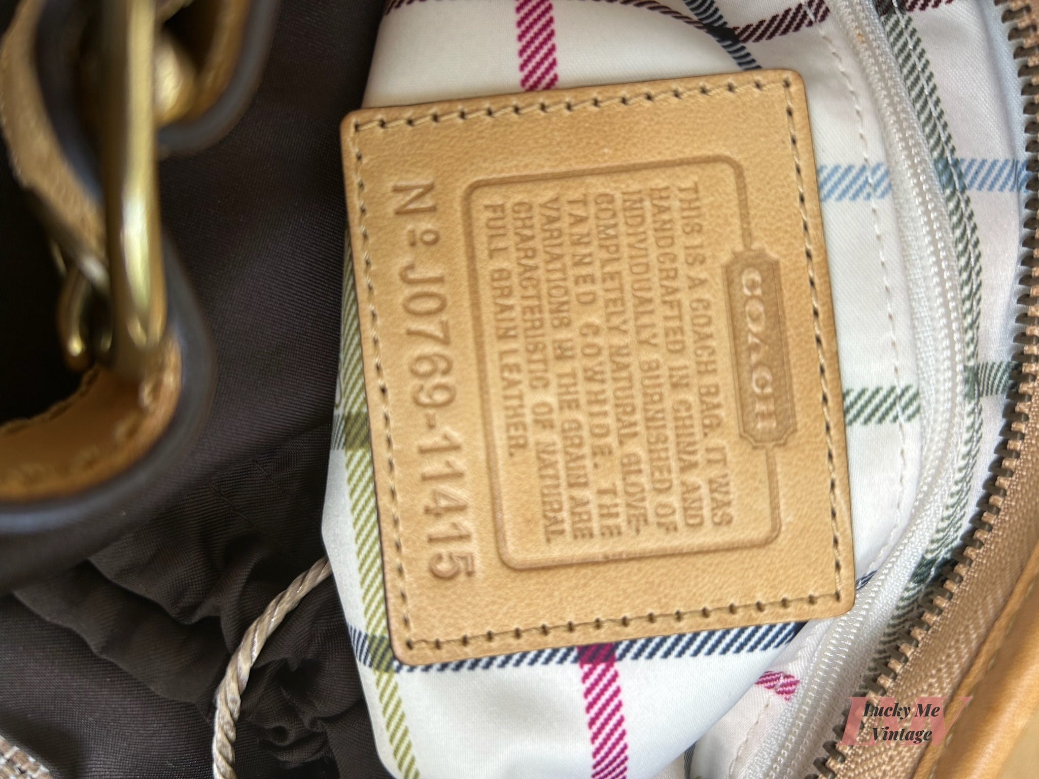Vintage Coach tan Bleecker Shoulder bag