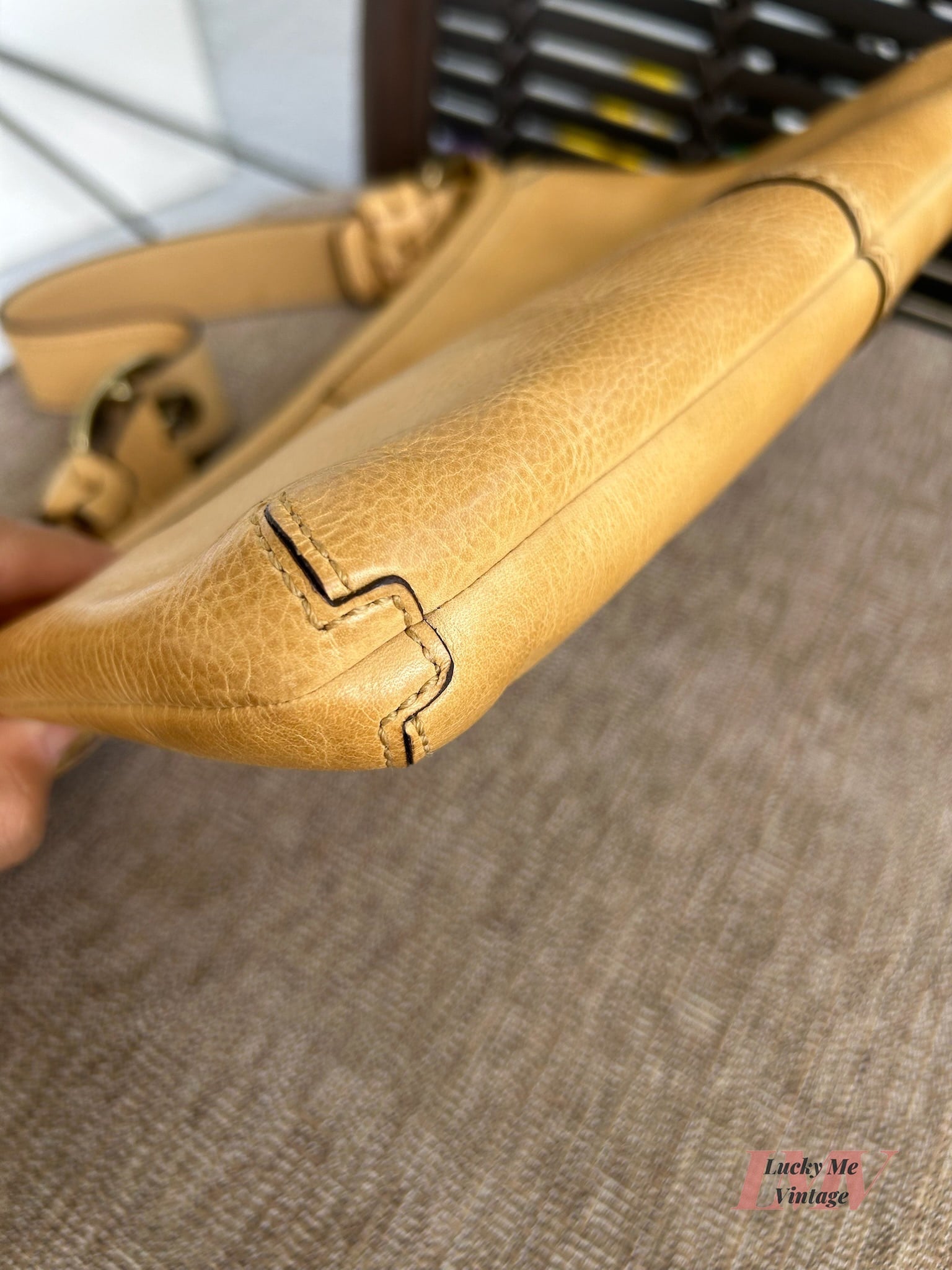 Vintage Coach tan Bleecker Shoulder bag