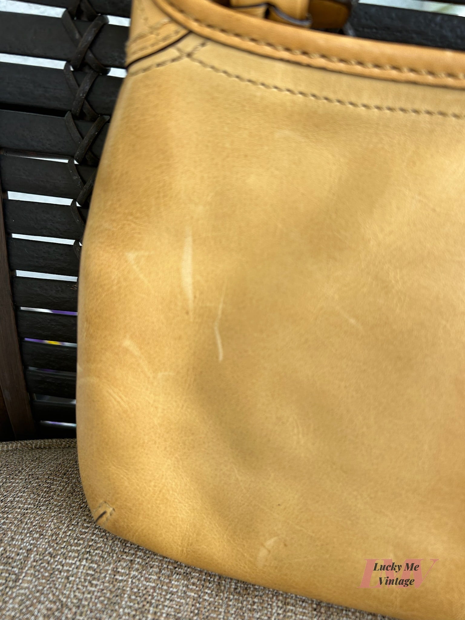 Vintage Coach tan Bleecker Shoulder bag