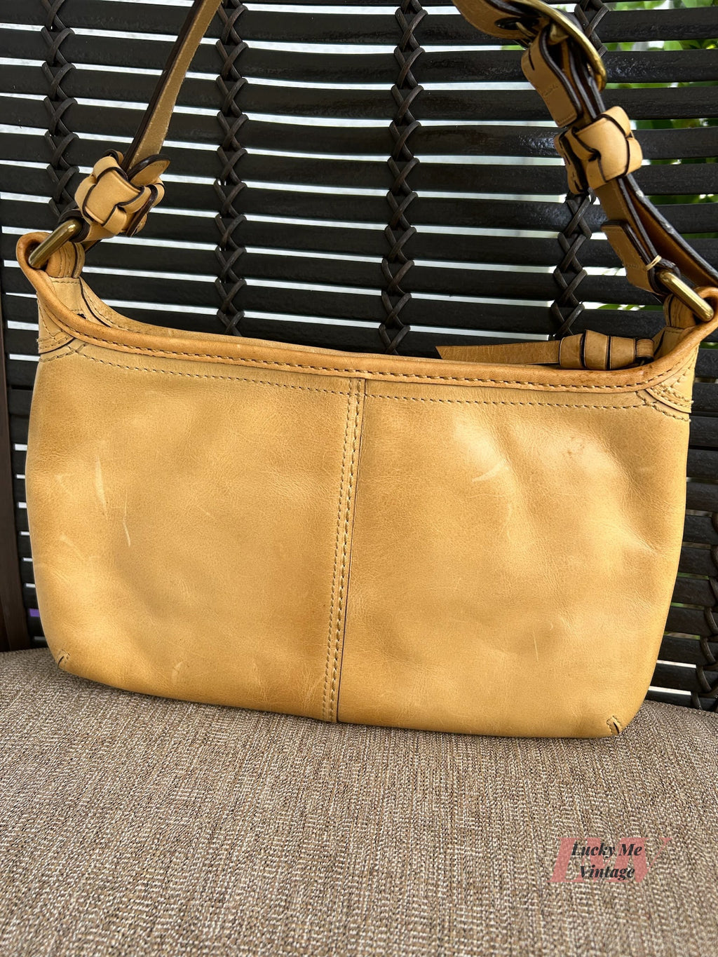 Vintage Coach tan Bleecker Shoulder bag
