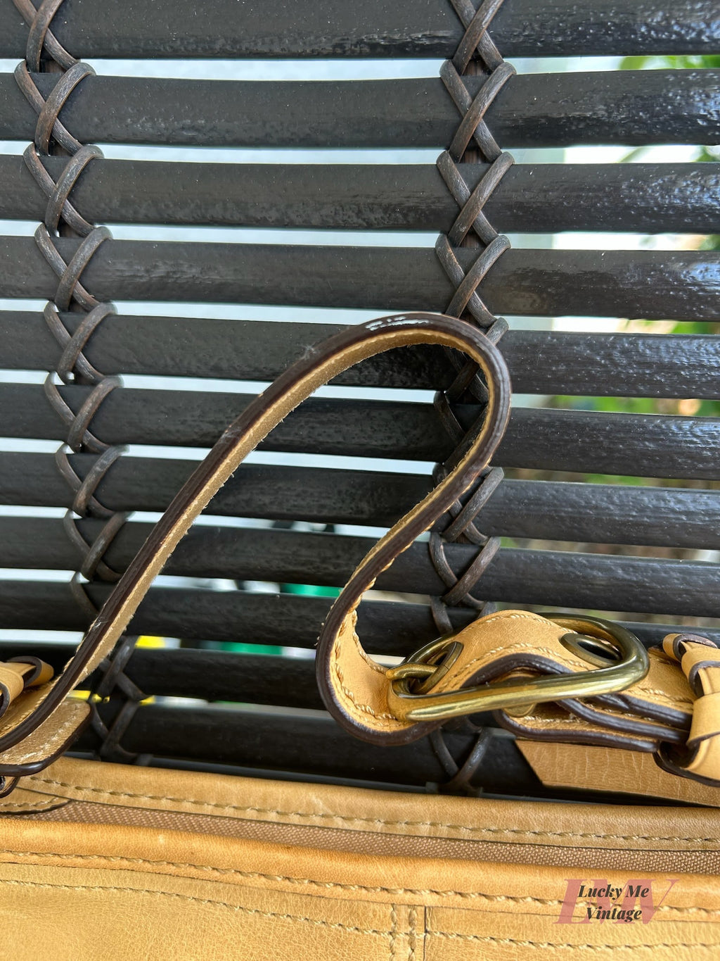 Vintage Coach tan Bleecker Shoulder bag