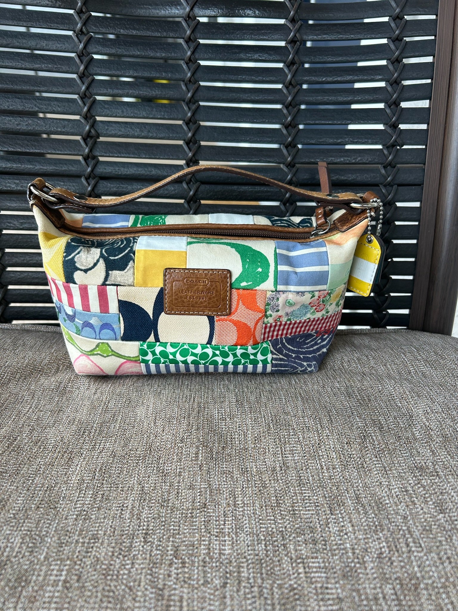 Vintage Coach Multicolor Patchwork Women's Bag