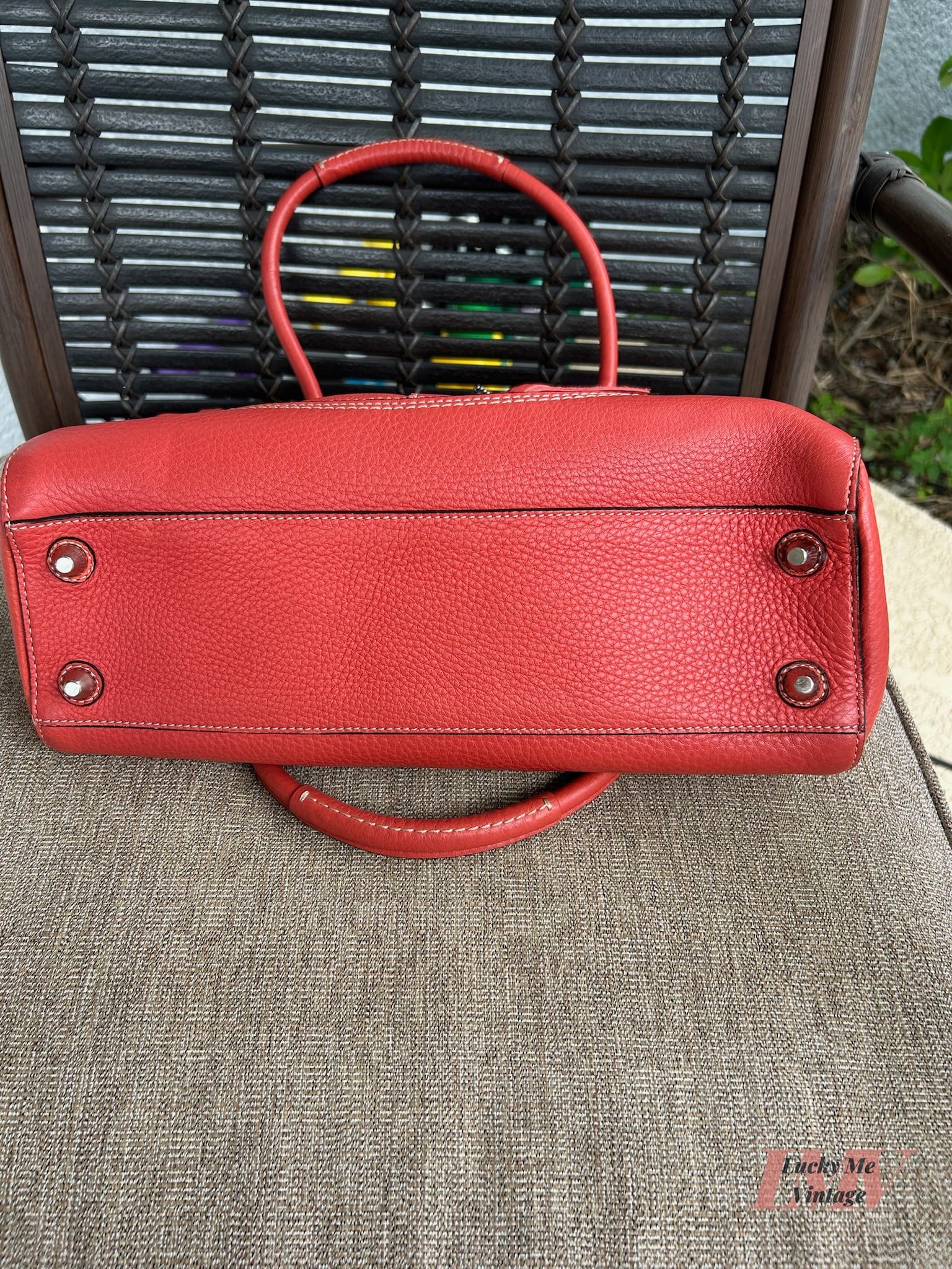 Vintage Coach orange/red Hampton Collection Bag