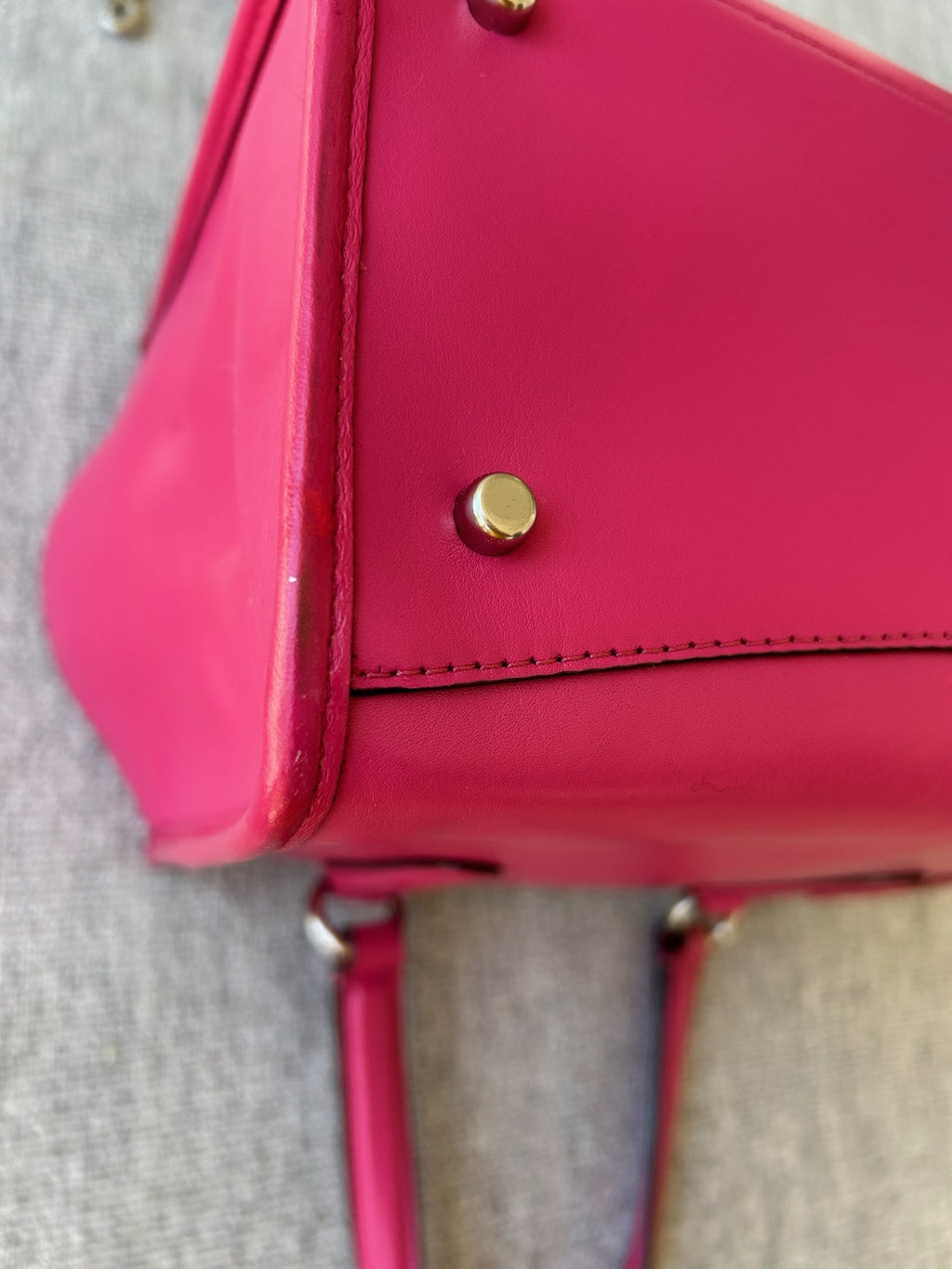 Coach Pink Leather Women's hand Bag with cross strap