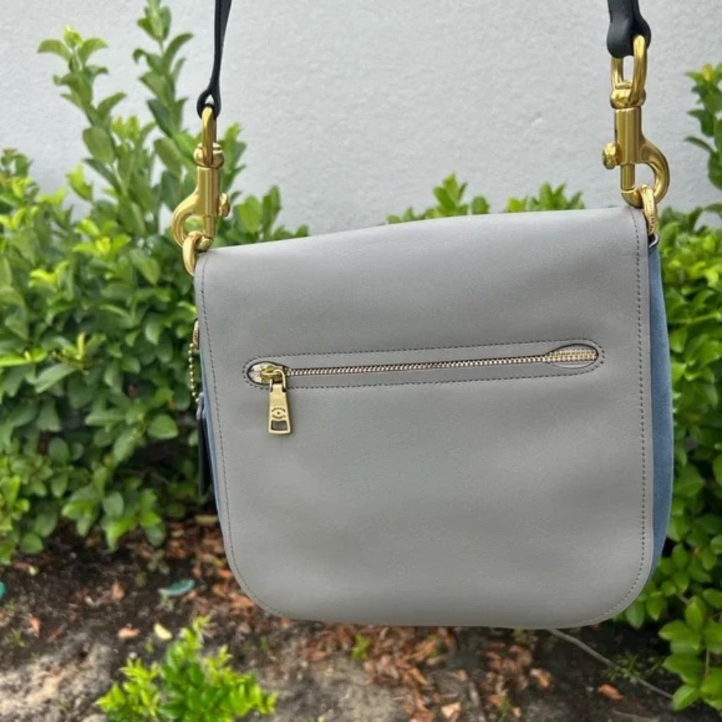 Coach Rodarte Black, Blue and Gray Crossbody Bag