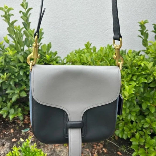 Coach Rodarte Black, Blue and Gray Crossbody Bag