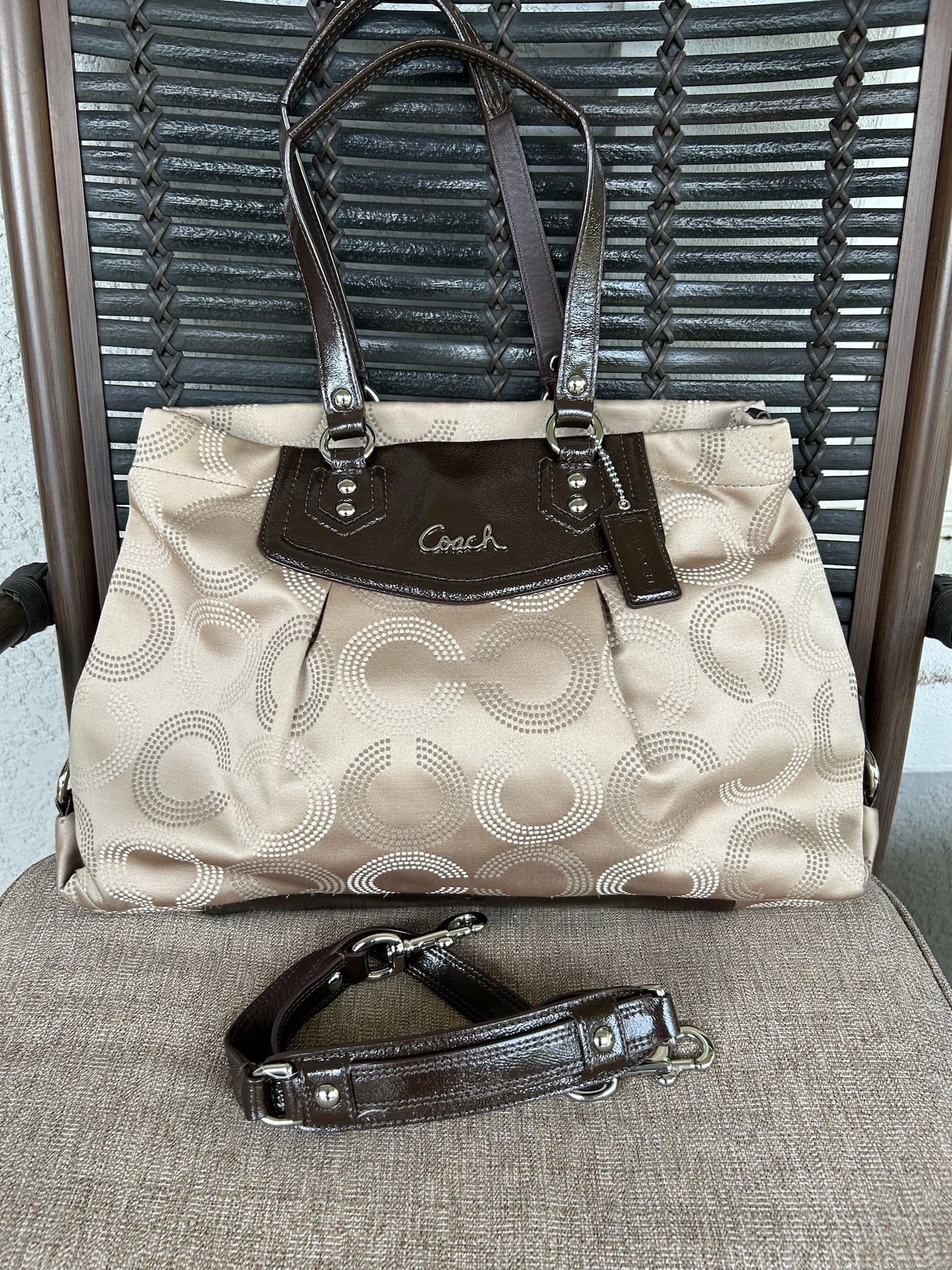 Coach Gray tote bag