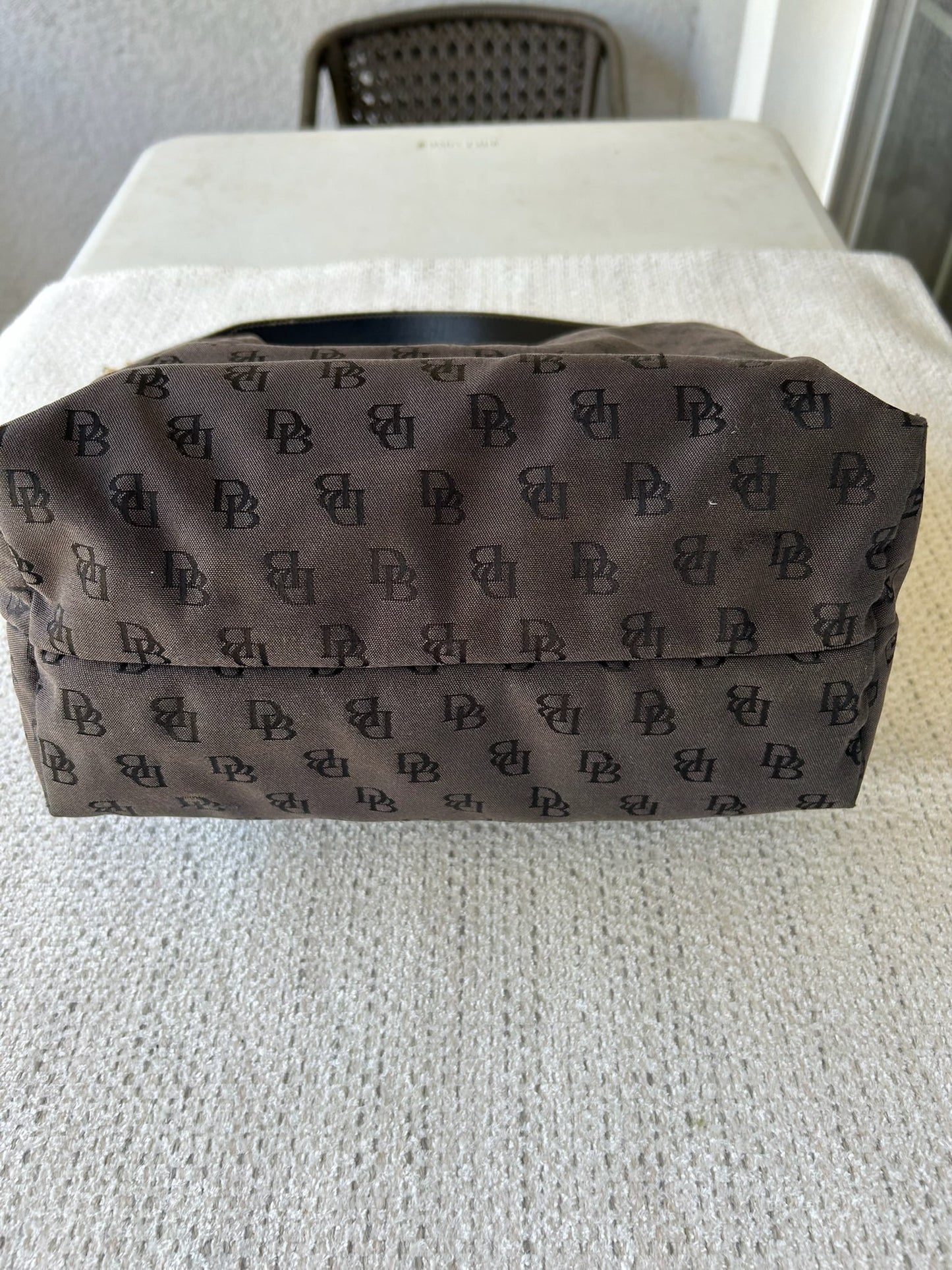 Dooney and Bourke Brown Designer Shoulder Bag