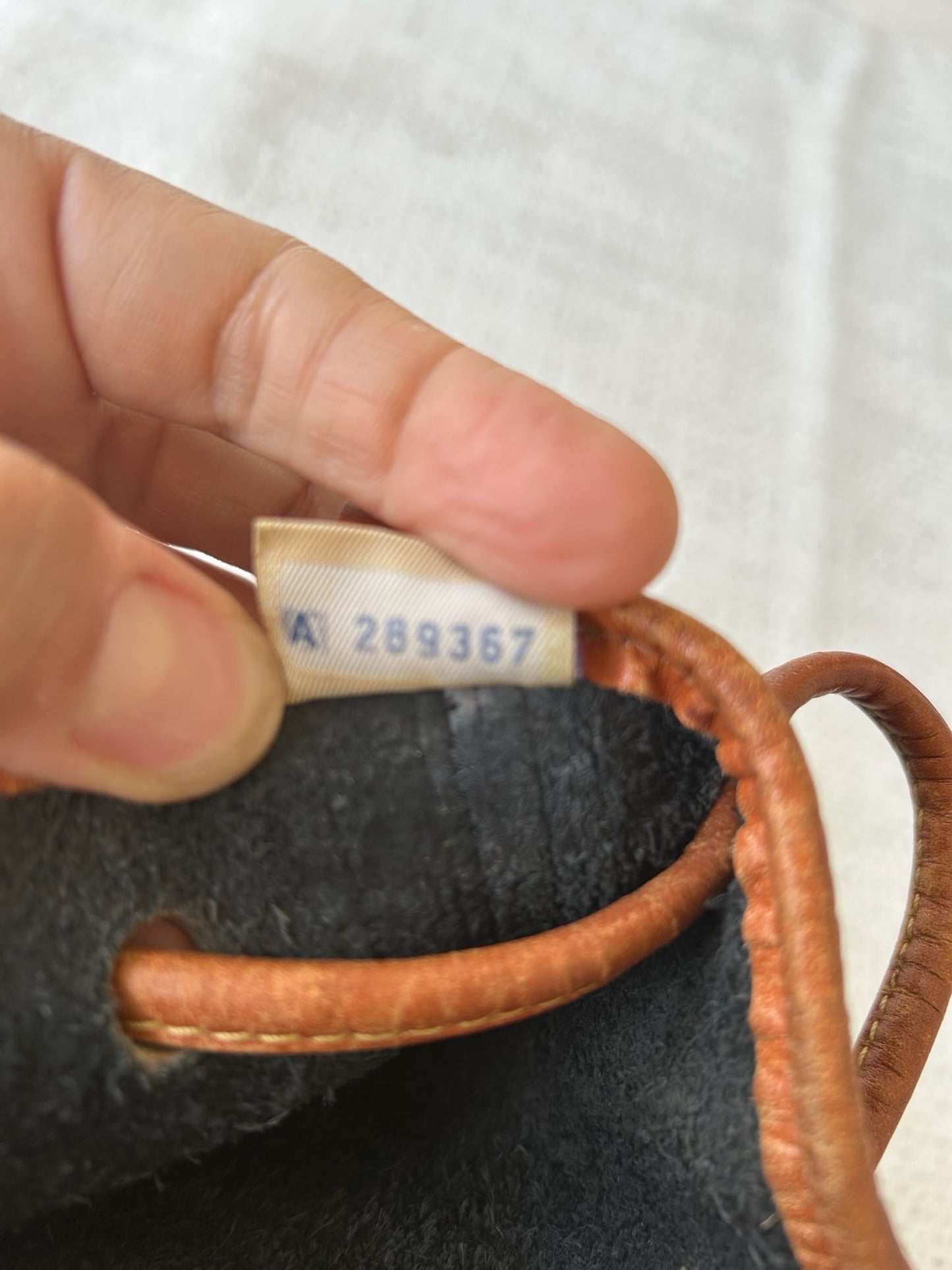 Dooney & Bourke Large Black and Brown Leather Bucket Bag