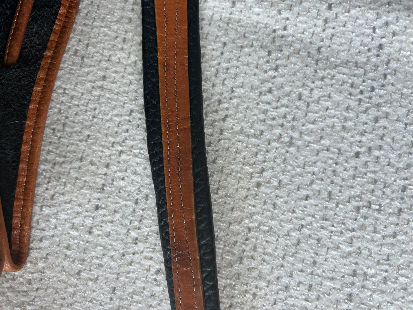 Dooney & Bourke Large Black and Brown Leather Bucket Bag