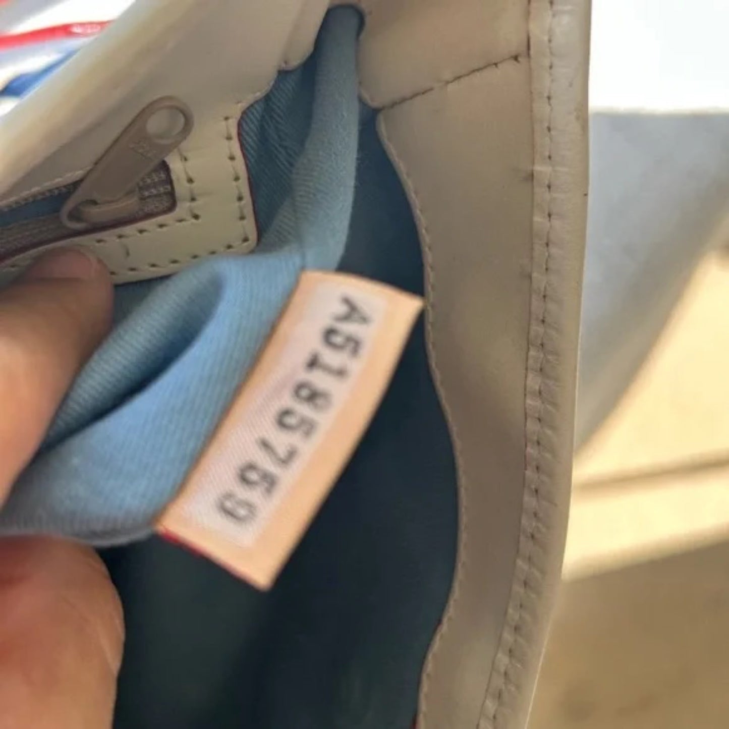 Dooney & Bourke Blue and Cream Shoulder Bag