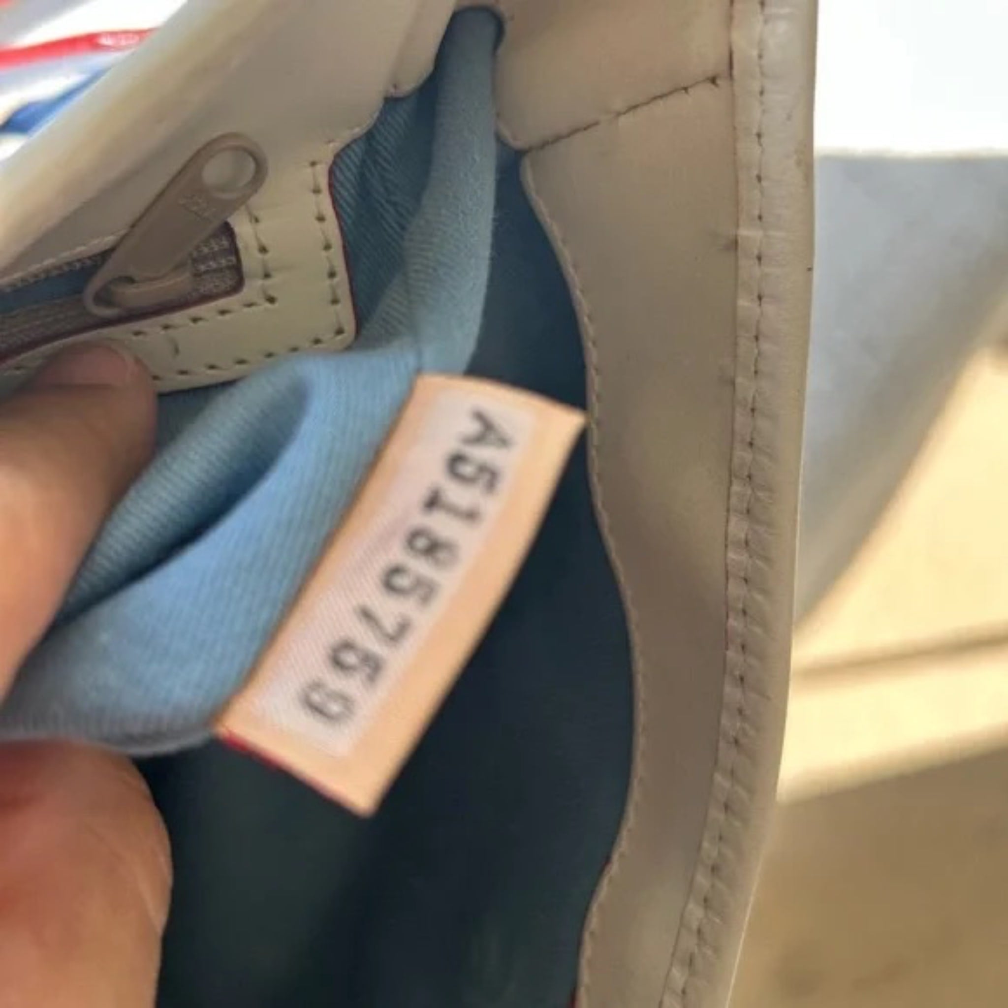 Dooney & Bourke Blue and Cream Shoulder Bag
