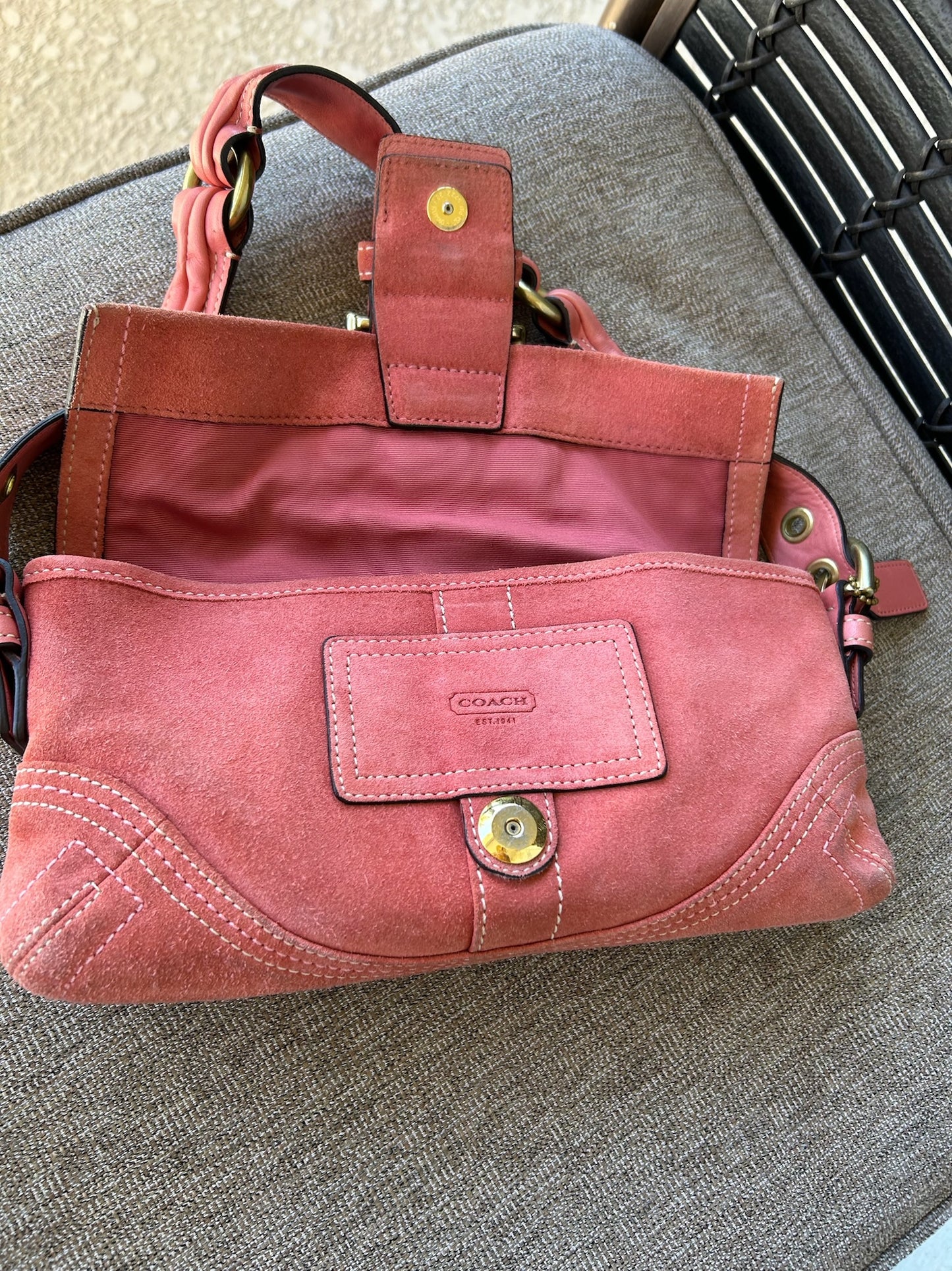Coach hobo flap bag