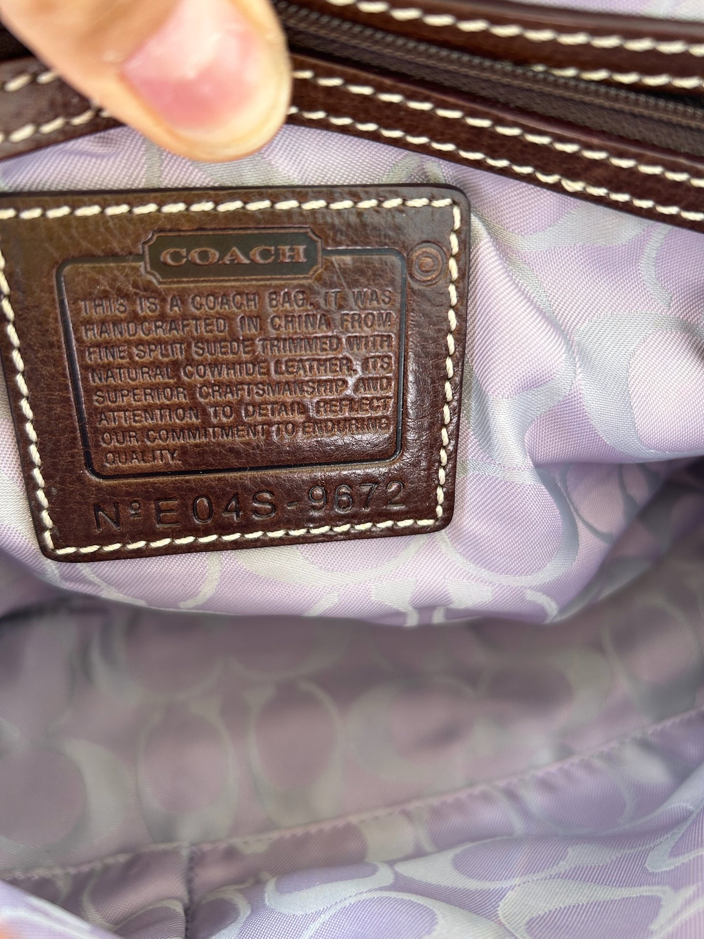 Coach boho buckle flap bag 9672