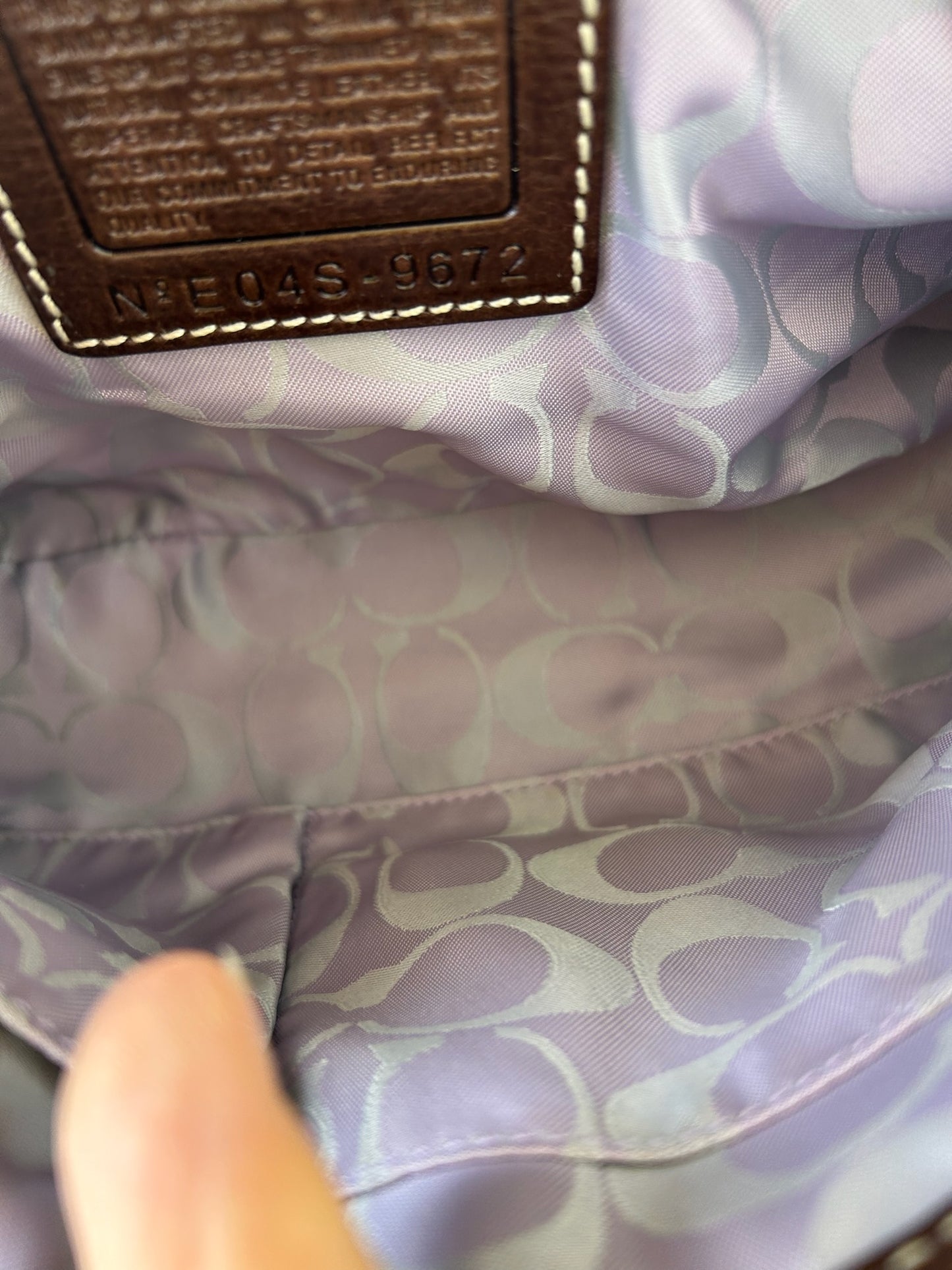 Coach boho buckle flap bag 9672