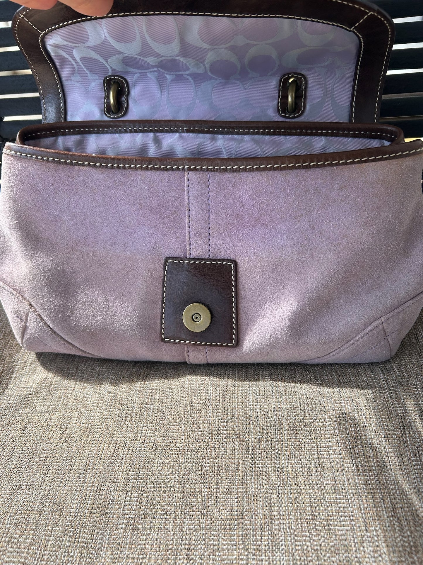 Coach boho buckle flap bag 9672