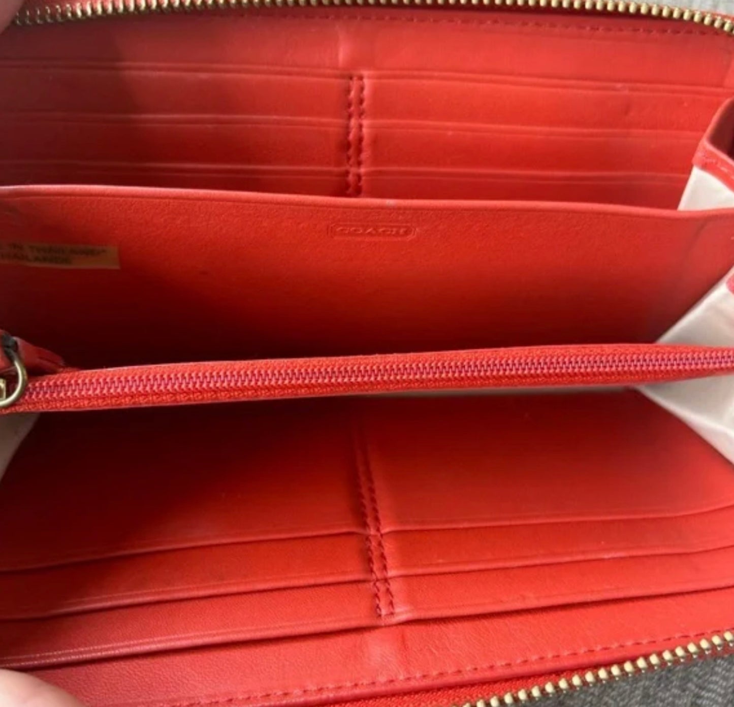 Coach red wallet