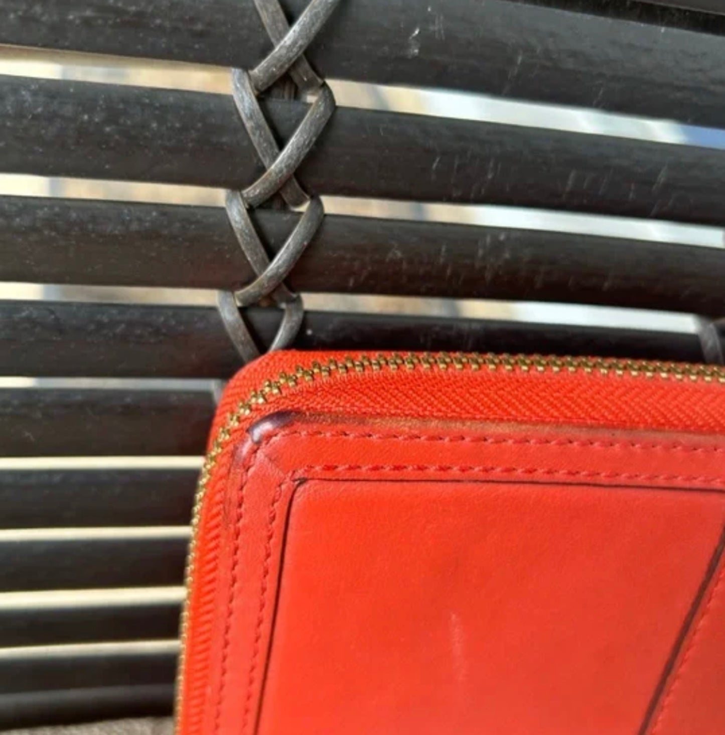 Coach red wallet