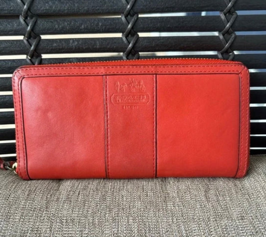 Coach red wallet
