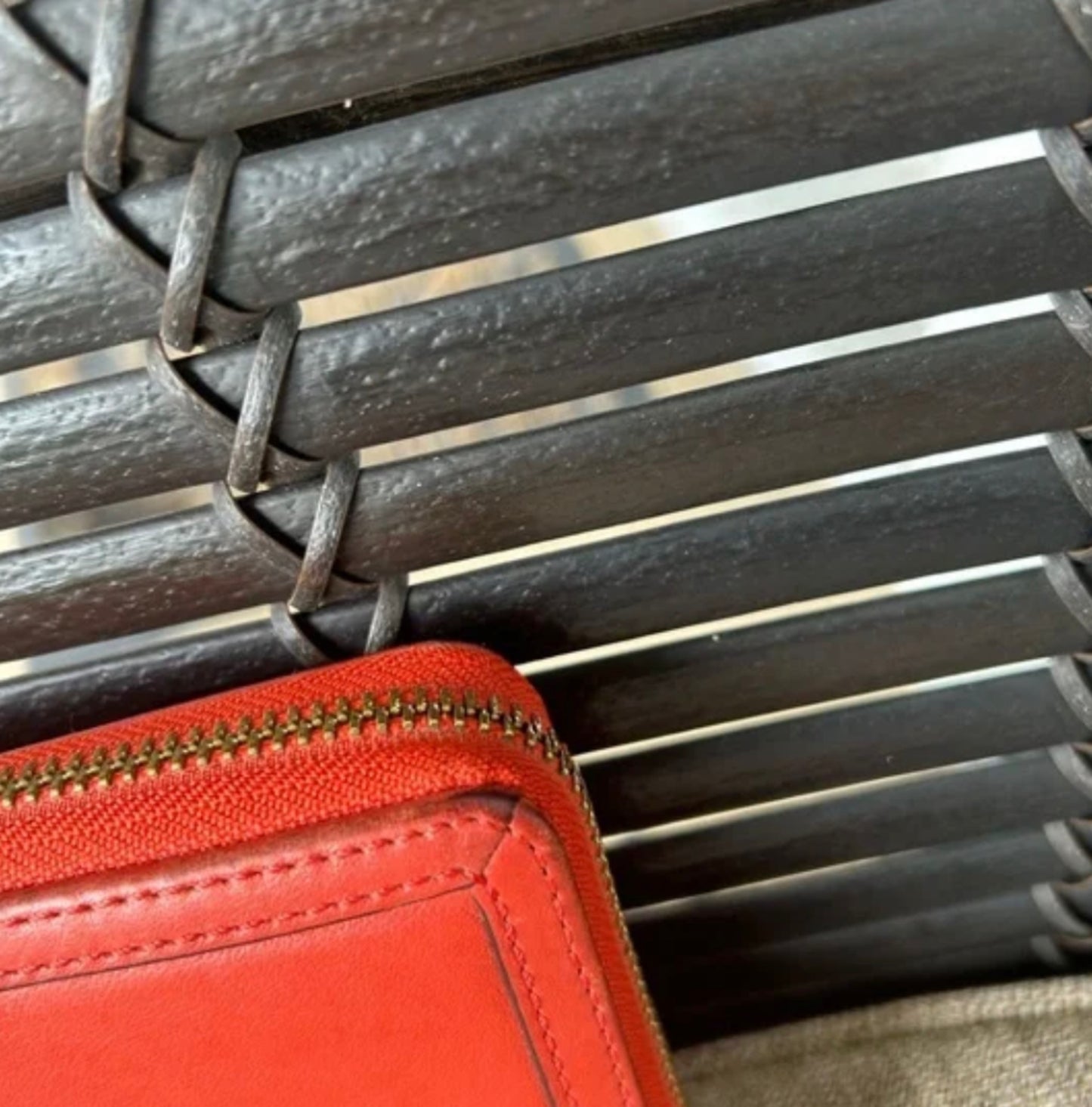 Coach red wallet
