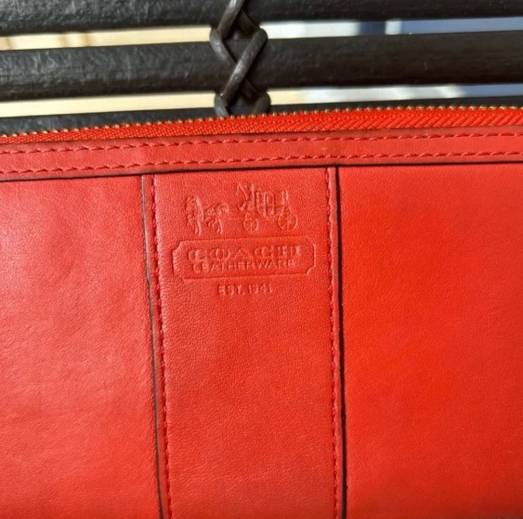 Coach red wallet