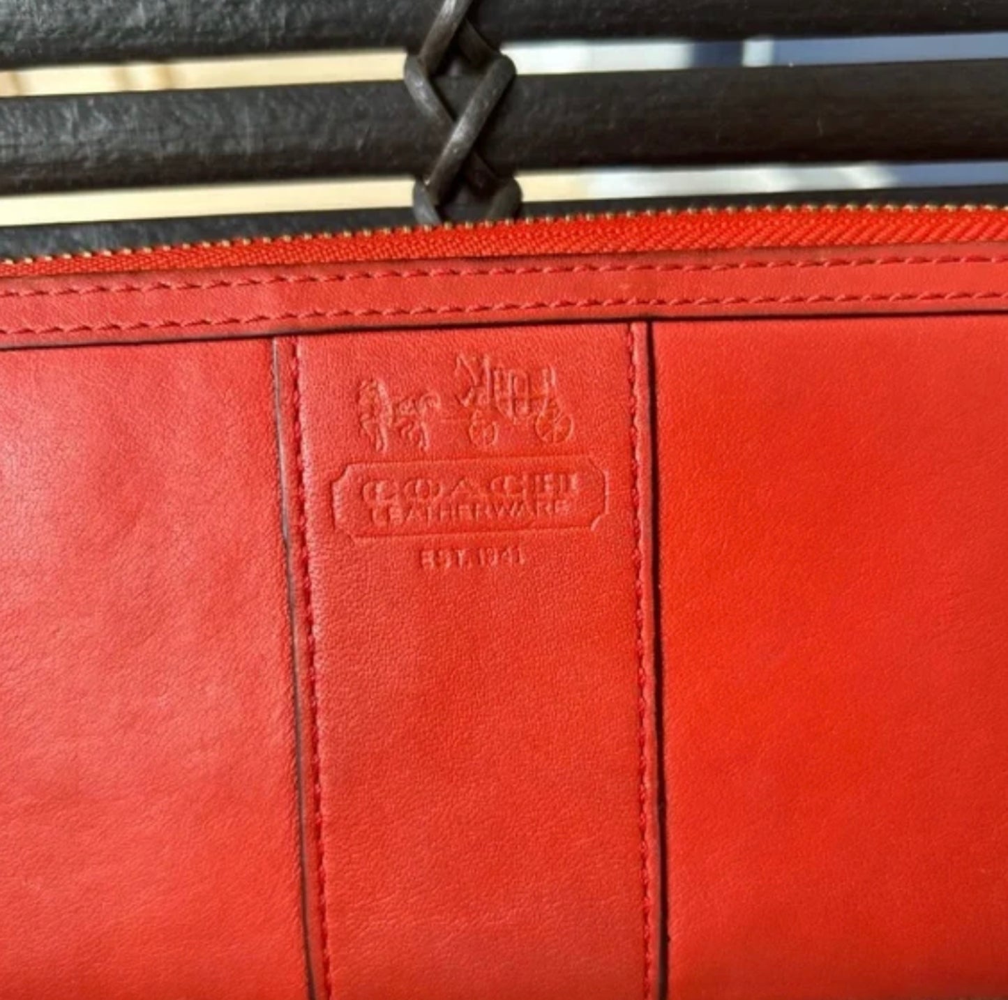 Coach red wallet